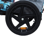Outdoor Heavy Duty Collapsible Pet Bike Trailer with 16-Inch Wheels