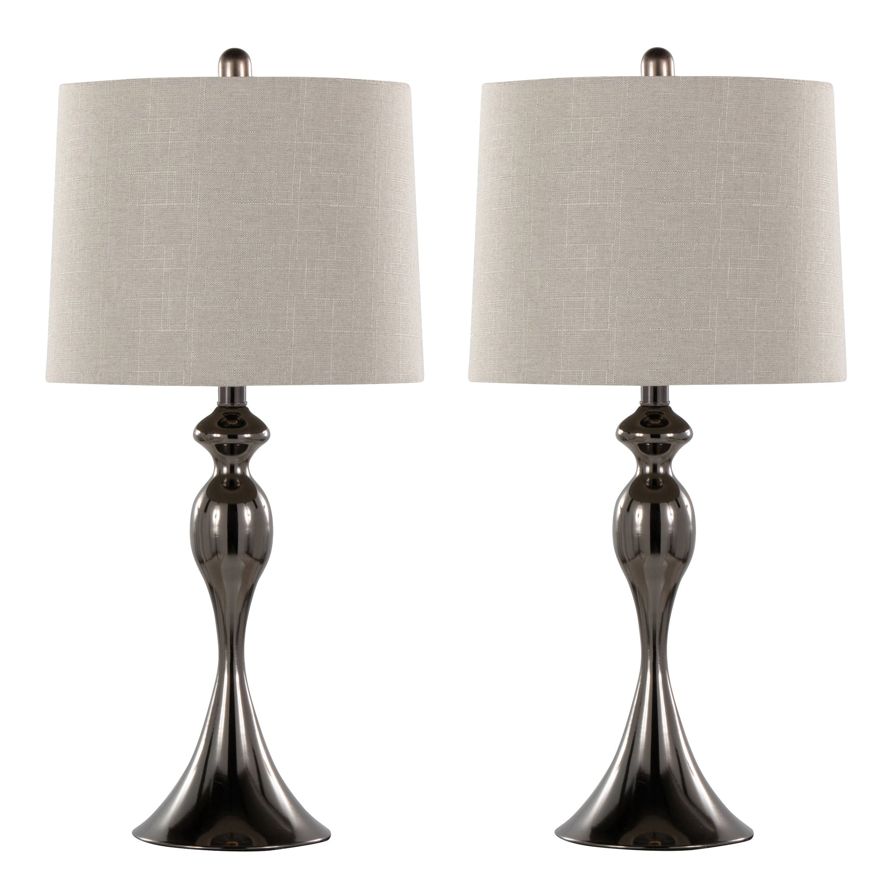 Ashland 27" Contemporary Metal Table Lamp Set of 2
