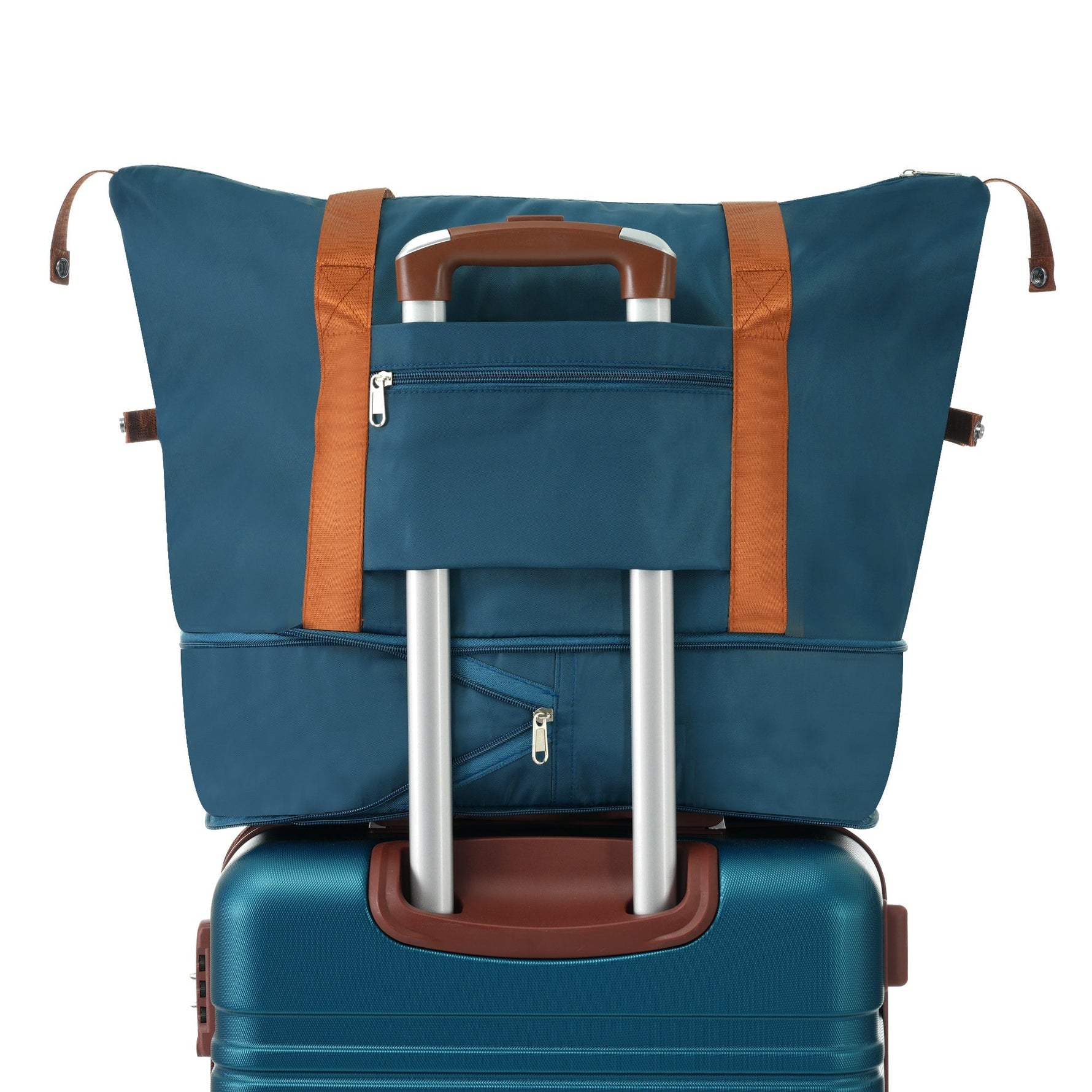 GigaTech Hardshell 3-Piece Lightweight Luggage Set - Blue 28 Inch