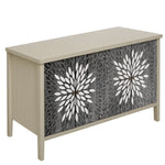 Sideboard Buffet Cabinet with 4 Doors and Adjustable Shelves