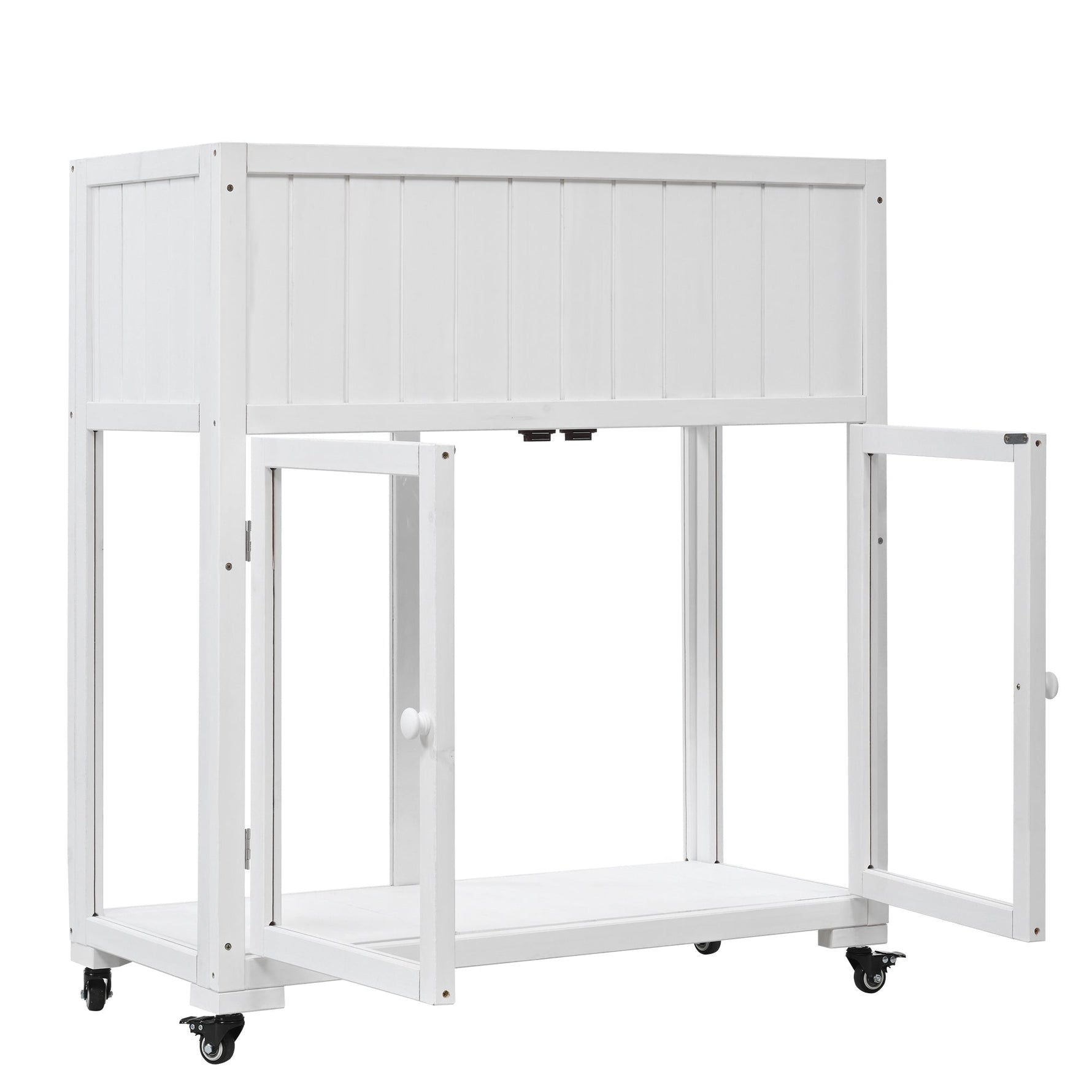 TOPMAX Patio Mini Wood Cold Frame Greenhouse