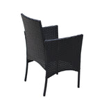 4 PC Rattan Patio Furniture Set Outdoor Cushioned Wicker Sofa