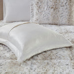 King 4PC Faux Fur Comforter Set