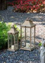 Wooden Candle Lantern Decorative, Hurricane Lantern Holder