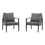 Modern Lounge Chair With Rope Accents And Cushions