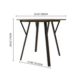 Round Dining Table for 2-4 People - Rustic Brown