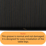 55.11'-70.86' Extendable Dining Table with Striped Legs