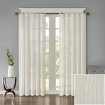 Solid Crushed Curtain Panel Pair (2 Pcs Window Panels)