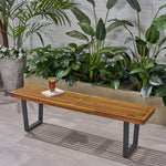 Intrinsic Outdoor Dining Bench With Slat Top