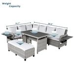 Tomax 5-Piece Outdoor Patio Rattan Sofa Set
