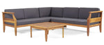 Aston 4-Piece Sofa Set - Dark Gray