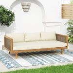 Claremont 3 Seater Daybed Teak Acacia Wood Water Resistant Cushions