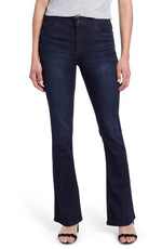 Wit & Wisdom Ab-Solution High Waist Itty Bitty Bootcut Jeans in Blue, Size 2
