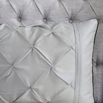 7 Piece Tufted Comforter Set Grey King
