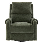 Manual Recliner Massage Chair With Swivel Rocker, 8 Massage Modes, Side Storage Pocket