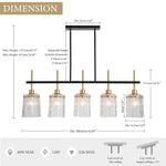 Modern Farmhouse 5-Light Dining Room Chandelier
