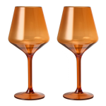 Saint Tropez Acrylic Stemmed Wine Glassware, Set of 2