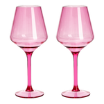 Saint Tropez Acrylic Stemmed Wine Glassware, Set of 2