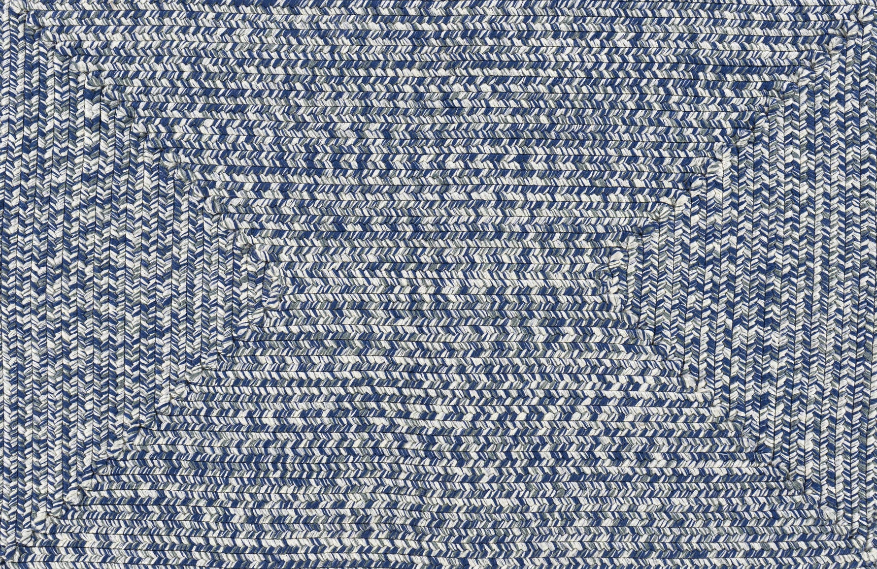 Blue Braided Faux Jute Outdoor Rug