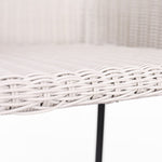 Ladd Outdoor Metal Wicker Barstool Set of 2 - Light Gray