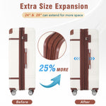 Hardshell Luggage Sets 4 Pieces 20" / 24" / 28" and Cosmetic Case