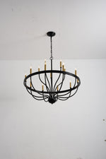 18-Light Industrial Iron Candle Chandelier