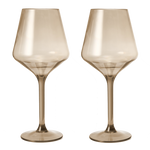 Saint Tropez Acrylic Stemmed Wine Glassware, Set of 2