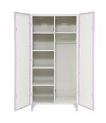 Priya II Synthetic Leather Purple Wardrobe