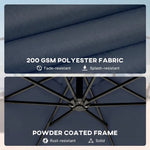 Outdoor Hanging Cantilever Umbrella