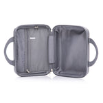 4-Piece PP Spinner Wheel Luggage Set with Cosmetic Case, Light Gray