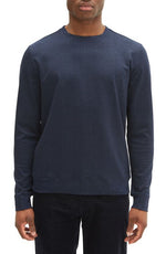 Robert Barakett Waverton Plaid Crewneck Sweatshirt in Navy, Size X-Large