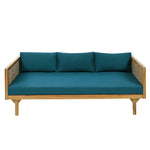 Claremont 3 Seater Daybed Teak Acacia Wood Water Resistant Cushions