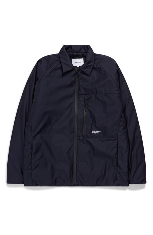 Norse Projects Osa Light Pertex Shirt Jacket in Dark Navy