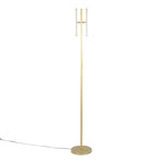 Icicle 65' Modern Swivel Floor Lamp in Gold Metal