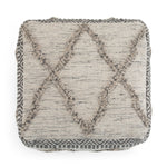 Sweeney Square Pouf Grey/Natural