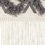 Chapelton Gray Geometric Textured Wall Hanging - Clearance