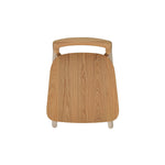 Counter Stool with Low Back and Black Iron Footrest