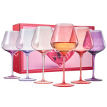 Love Stemmed Wine Glassware, Set of 6
