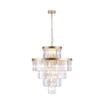 Golden Luxury Crystal Chandelier 23.6 Inch