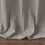 Solid Crushed Curtain Panel Pair (2 Pcs) - Grey