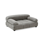 Marcel Upholstered Modern Pet Bed, Small to Medium Dog or Cat Uptown Gray Performance Velvet