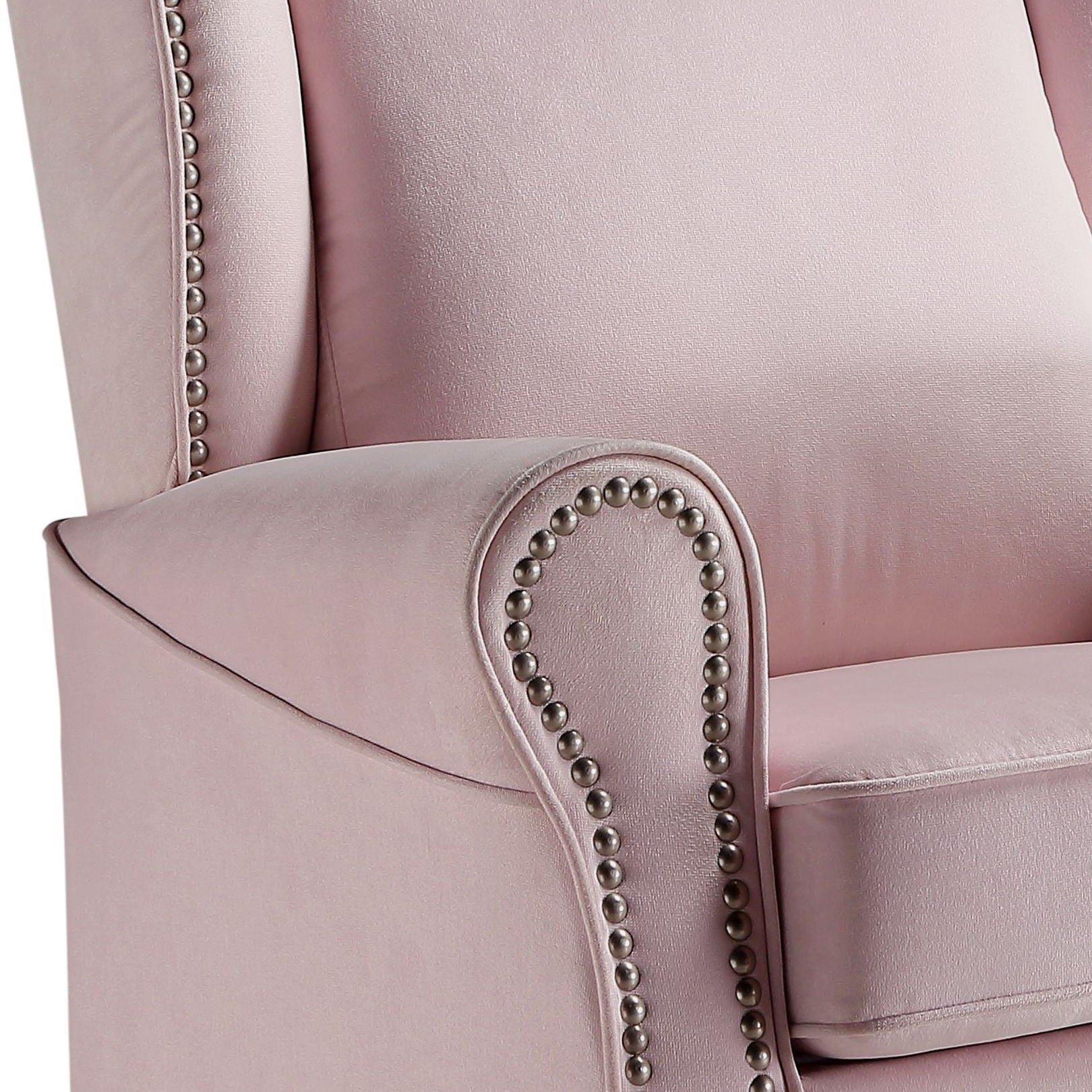 Tamaki Glider Chair With Swivel - Pink
