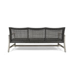 Outdoor Acacia Wood Wicker 3 Seater Sofa