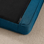Elegant Rectangular Pet Bed for Big and Oversized Dogs - Dark Blue