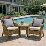 2 Pack Outdoor Throw Pillows, Waterproof & Fade-Resistant Patio Cushions