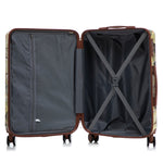3-Piece PC Spinner Wheel Luggage Set with Printed Pattern