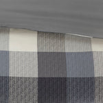 7 Piece Herringbone Comforter Set Grey Cal King