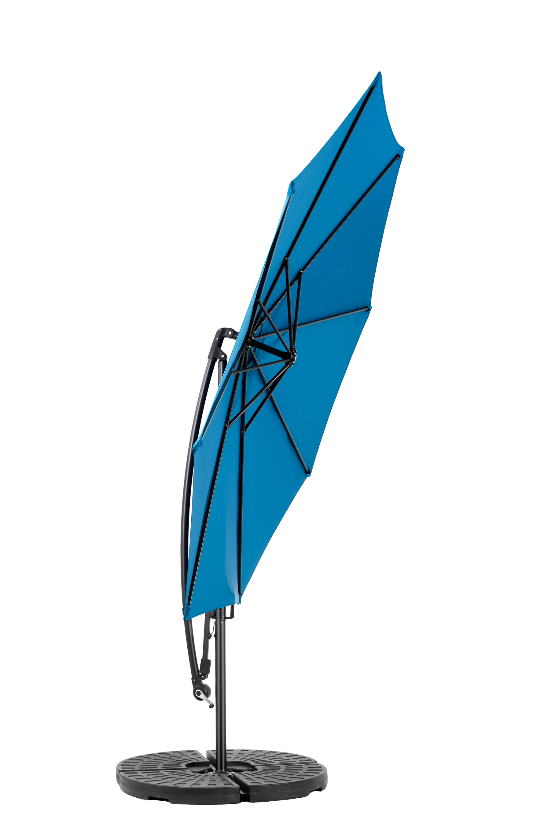 10ft Offset Hanging Market Patio Umbrella with Easy Tilt Adjustment