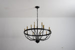 18-Light Industrial Iron Candle Chandelier