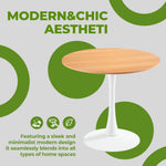 Mid-Century Tulip Table With Round Top and Pedestal Base